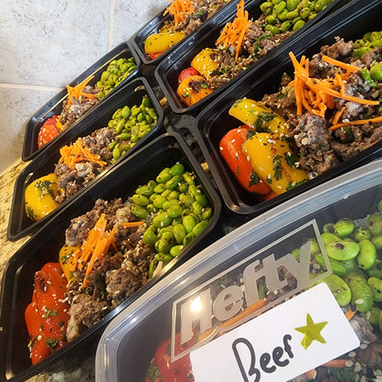 Fresh weekly gourmet meals prepared in Denton Texas by Chef Shaby y Su Mai for Dallas Fort Worth families with easy Sunday pickup at Buccees