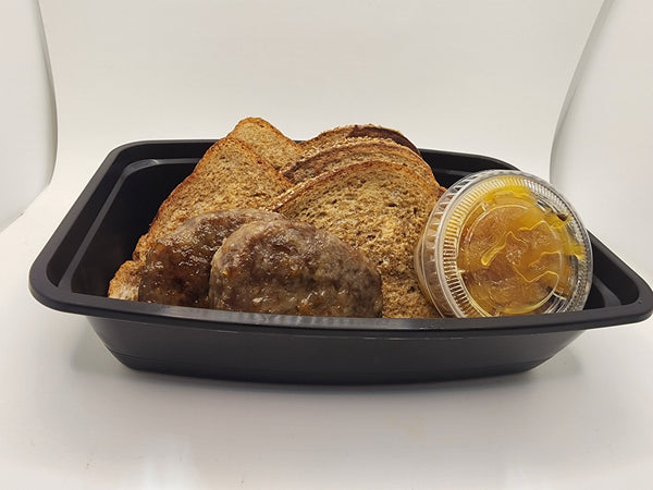 French toast topped with pineapple preserve meal prep breakfast DFW