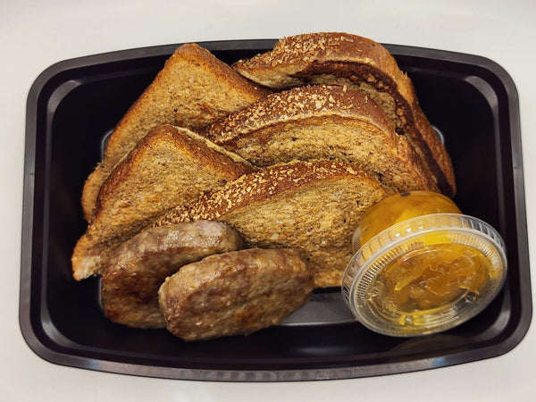 French toast topped with pineapple preserve meal prep breakfast DFW