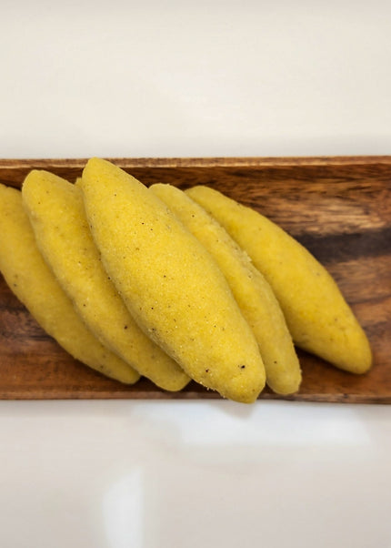 “Fresh Puerto Rican sorullitos rellenos de queso filled with cheese made by Chef Shaby y Su Mai in Denton TX”