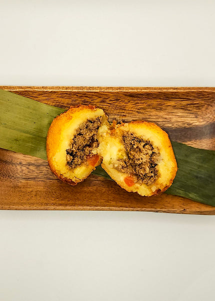 Relleno de papa cooked for weekly Chef Shaby y Su Mai gourmet meals in DFW