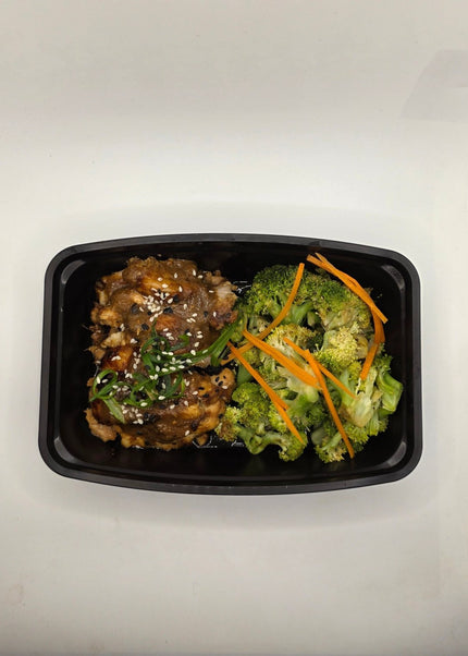 Teriyaki chicken with rice and vegetables fresh meal prep DFW