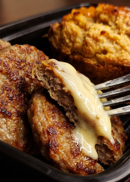 Pineapple Preserve French Toast Casserole & Sausage