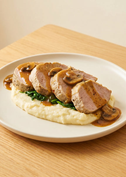 Pork with Mushroom Sauce