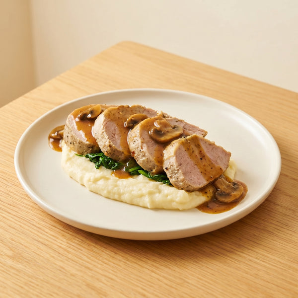 Pork with Mushroom Sauce