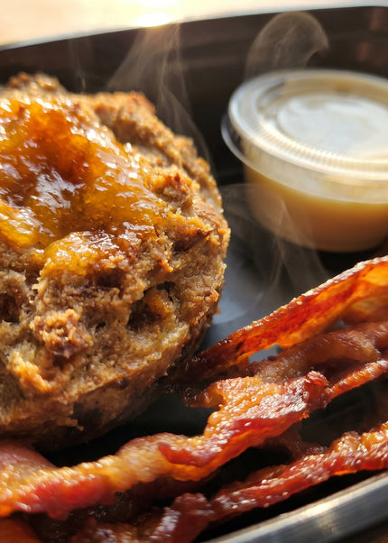 Orange Marmalade French Toast Casserole & Bacon