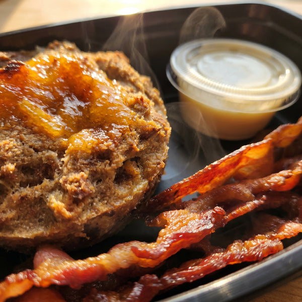 Orange Marmalade French Toast Casserole & Bacon