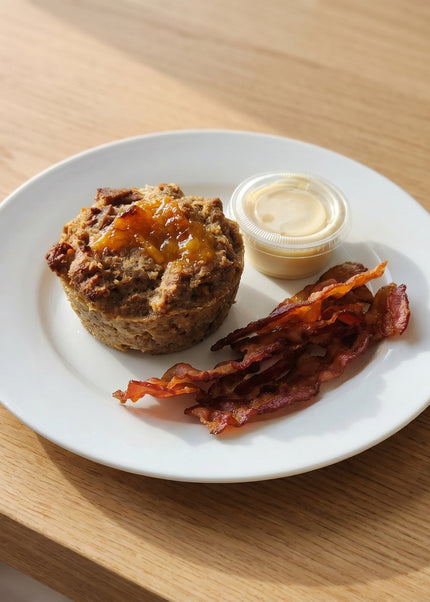 Orange Marmalade French Toast Casserole & Bacon