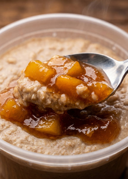 Peach Preserve Almond Milk Oatmeal
